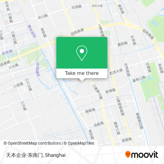 天本企业-东南门 map