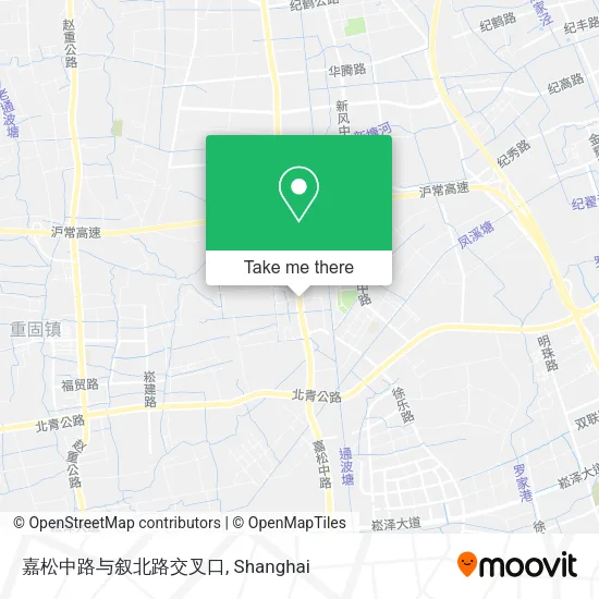 嘉松中路与叙北路交叉口 map