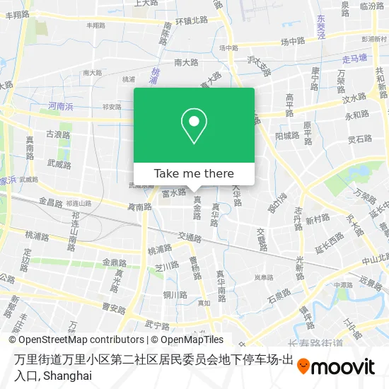 万里街道万里小区第二社区居民委员会地下停车场-出入口 map