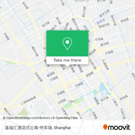 嘉福汇酒店式公寓-停车场 map
