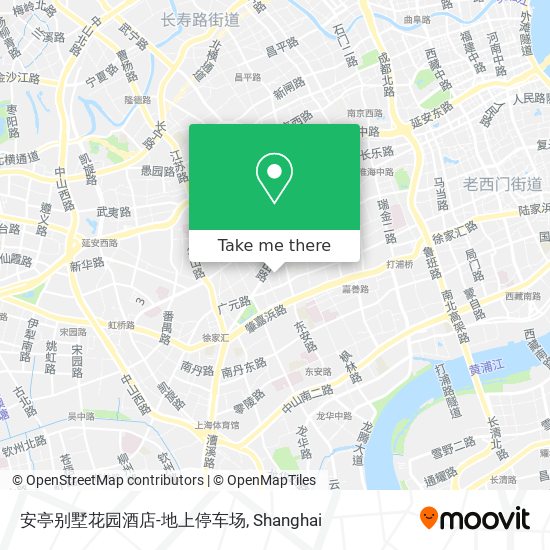 安亭别墅花园酒店-地上停车场 map