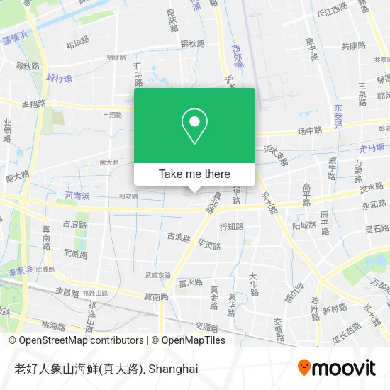老好人象山海鲜(真大路) map
