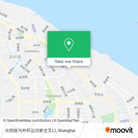 光明路与外环运河桥交叉口 map