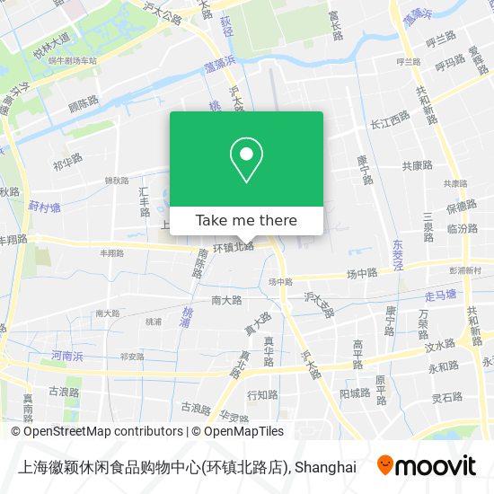 上海徽颖休闲食品购物中心(环镇北路店) map