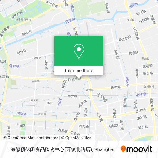 上海徽颖休闲食品购物中心(环镇北路店) map