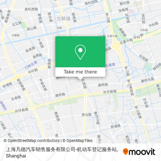 上海凡德汽车销售服务有限公司-机动车登记服务站 map