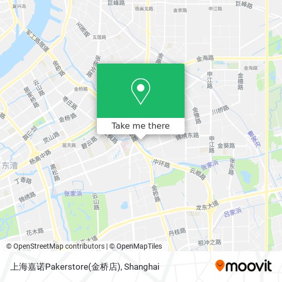 上海嘉诺Pakerstore(金桥店) map