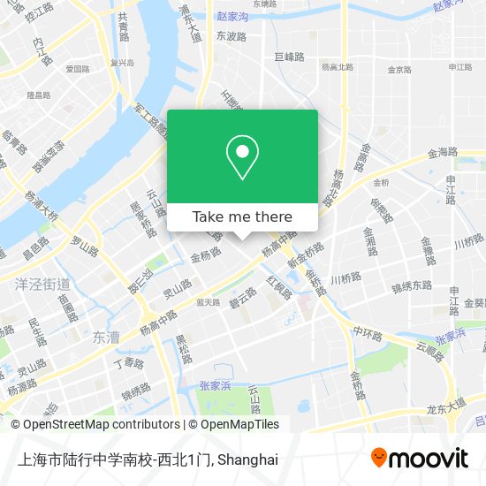 上海市陆行中学南校-西北1门 map