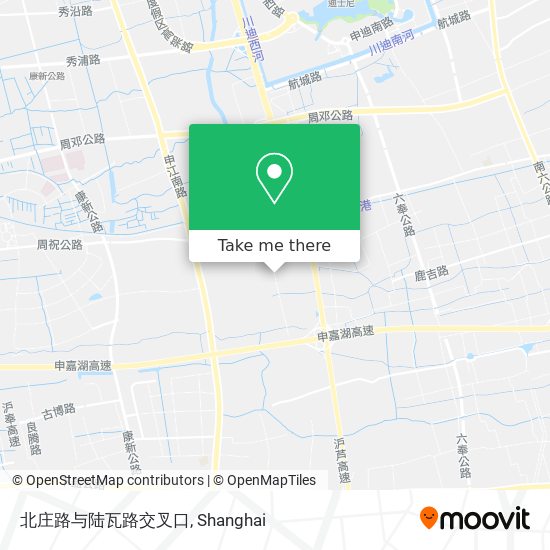 北庄路与陆瓦路交叉口 map