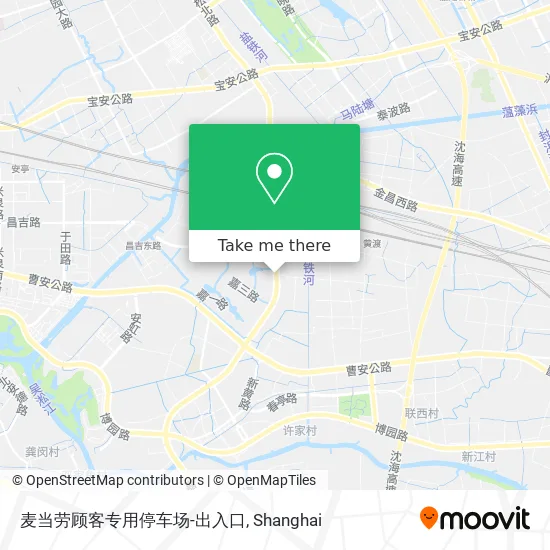 麦当劳顾客专用停车场-出入口 map