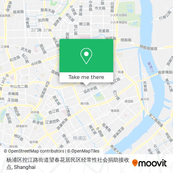 杨浦区控江路街道望春花居民区经常性社会捐助接收点 map