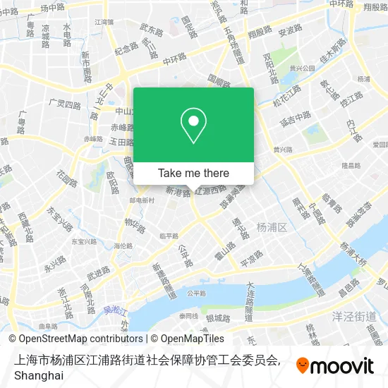 上海市杨浦区江浦路街道社会保障协管工会委员会 map