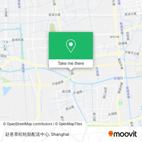 赵巷章松轮胎配送中心 map
