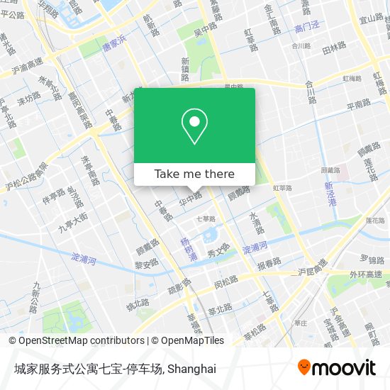 城家服务式公寓七宝-停车场 map