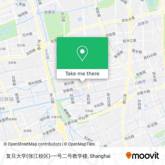 复旦大学(张江校区)-一号二号教学楼 map