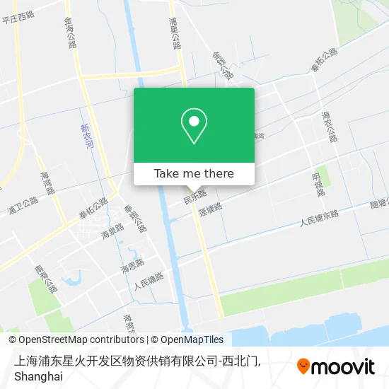 上海浦东星火开发区物资供销有限公司-西北门 map