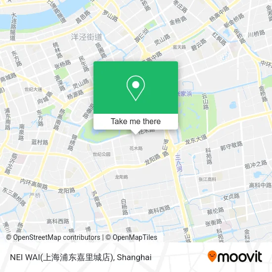 NEI WAI(上海浦东嘉里城店) map
