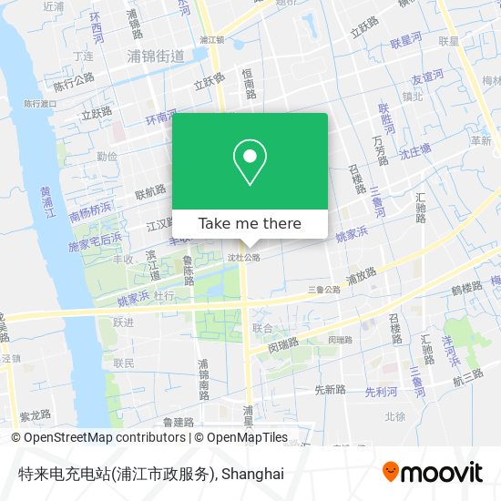 特来电充电站(浦江市政服务) map