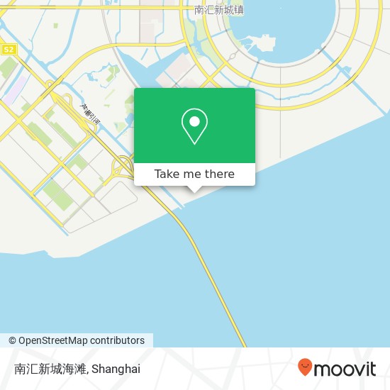 南汇新城海滩 map