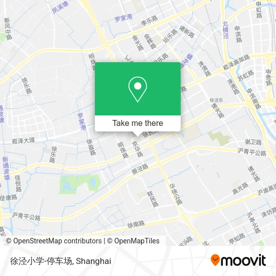 徐泾小学-停车场 map