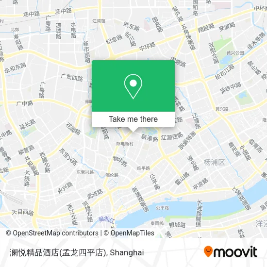 澜悦精品酒店(孟龙四平店) map
