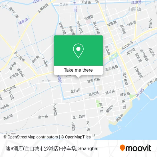 速8酒店(金山城市沙滩店)-停车场 map