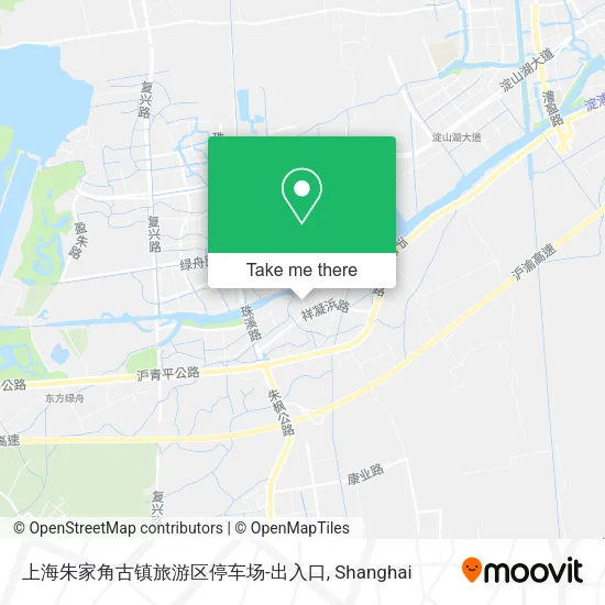 上海朱家角古镇旅游区停车场-出入口 map