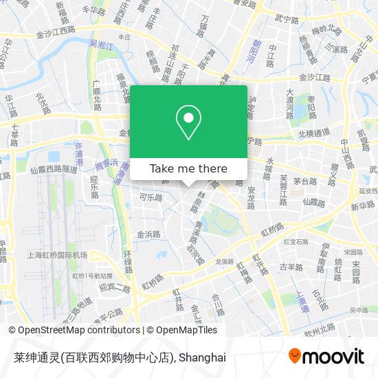 莱绅通灵(百联西郊购物中心店) map