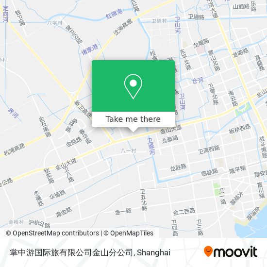 掌中游国际旅有限公司金山分公司 map