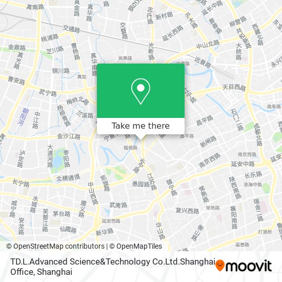 TD.L.Advanced Science&Technology Co.Ltd.Shanghai Office map