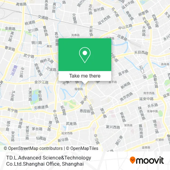 TD.L.Advanced Science&Technology Co.Ltd.Shanghai Office map