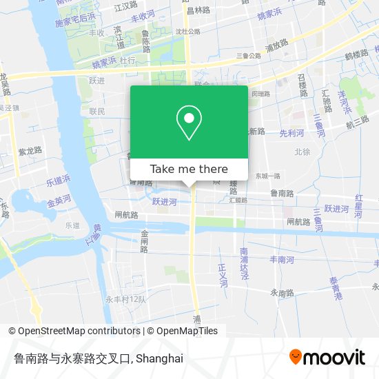 鲁南路与永寨路交叉口 map