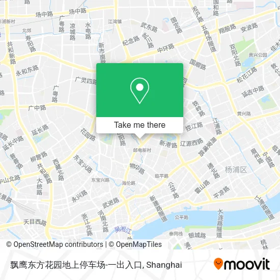 飘鹰东方花园地上停车场-一出入口 map