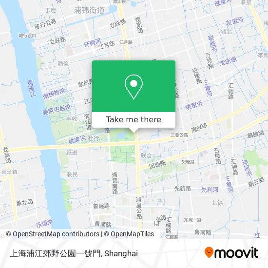 上海浦江郊野公園一號門 map