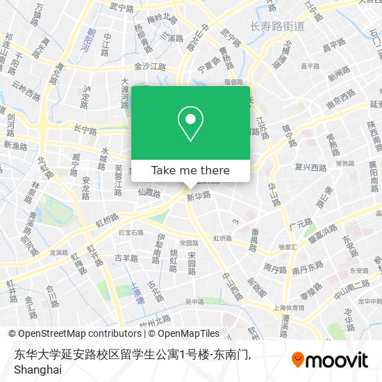 东华大学延安路校区留学生公寓1号楼-东南门 map