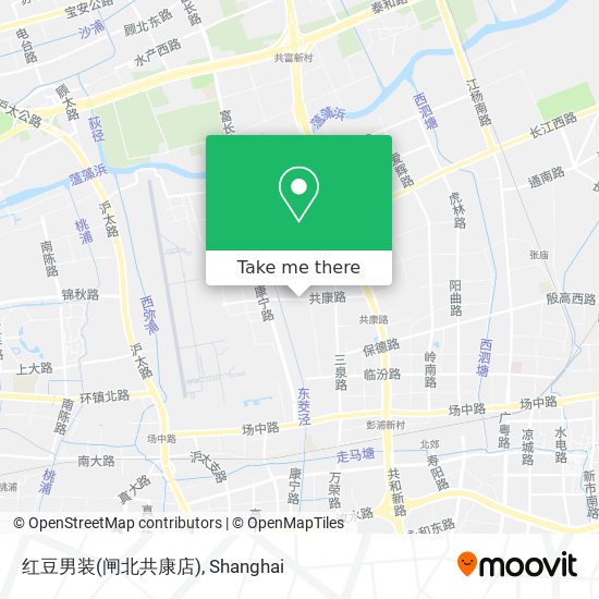 红豆男装(闸北共康店) map