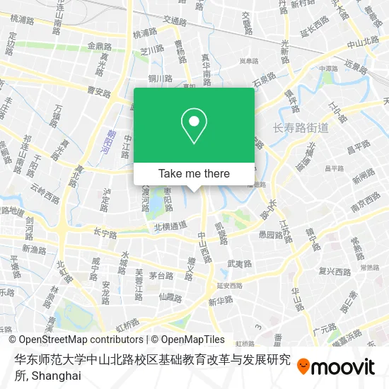 华东师范大学中山北路校区基础教育改革与发展研究所 map