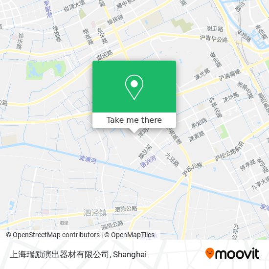 上海瑞励演出器材有限公司 map