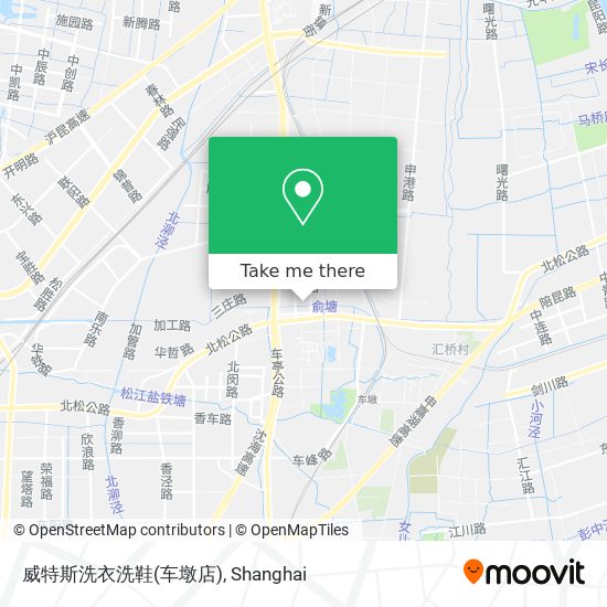 威特斯洗衣洗鞋(车墩店) map