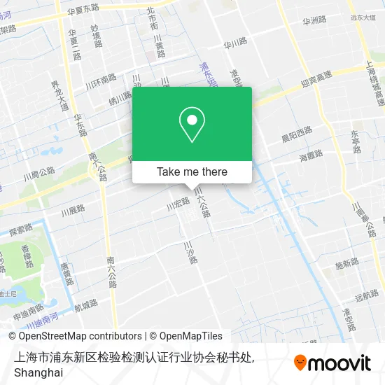 上海市浦东新区检验检测认证行业协会秘书处 map