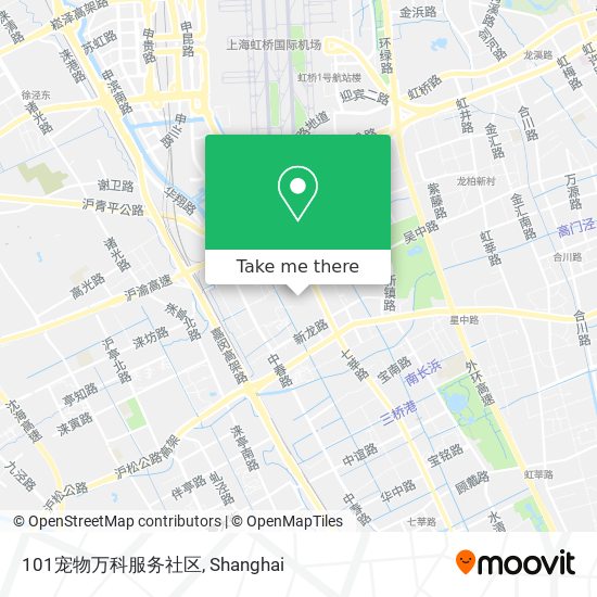 101宠物万科服务社区 map