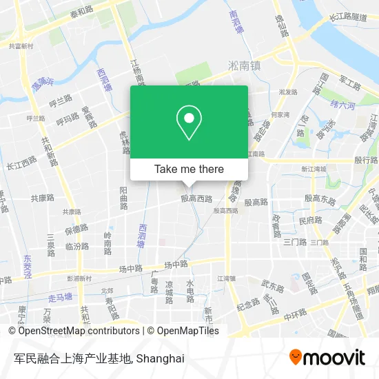 军民融合上海产业基地 map