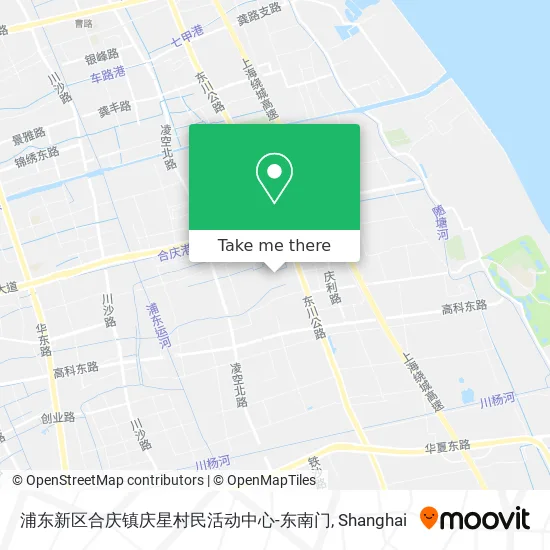 浦东新区合庆镇庆星村民活动中心-东南门 map