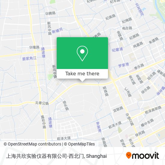 上海共欣实验仪器有限公司-西北门 map
