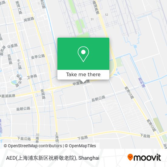 AED(上海浦东新区祝桥敬老院) map