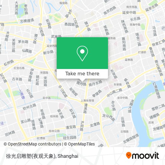 徐光启雕塑(夜观天象) map