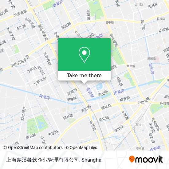 上海越溪餐饮企业管理有限公司 map