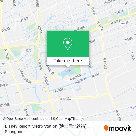 Disney Resort Metro Station (迪士尼地铁站) map