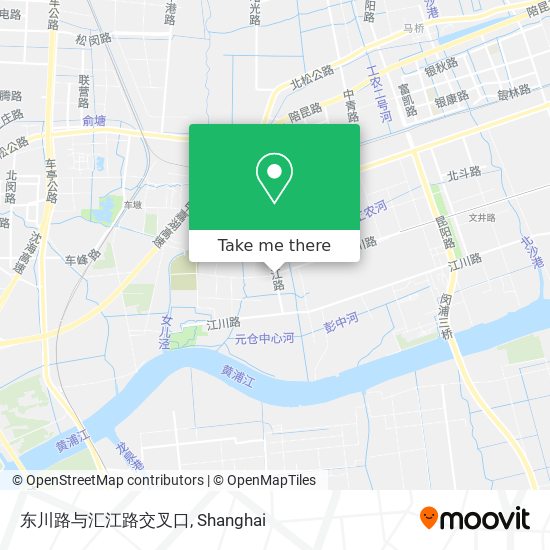 东川路与汇江路交叉口 map