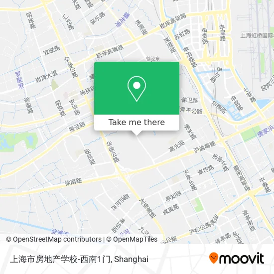 上海市房地产学校-西南1门 map